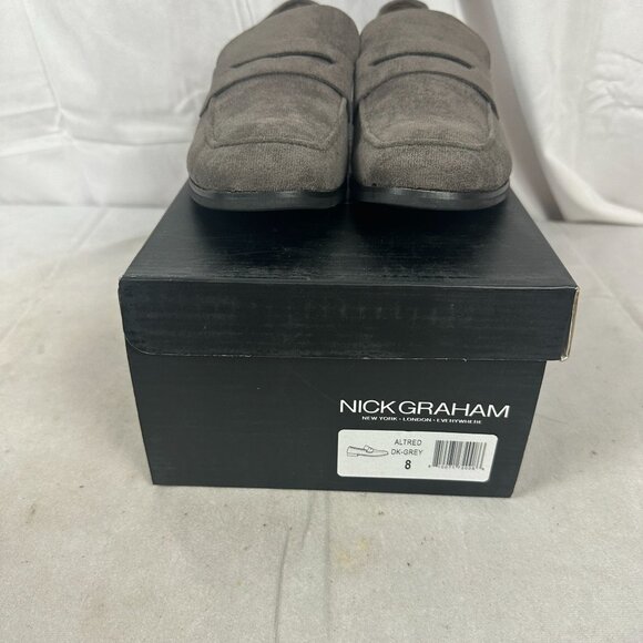 Nick Graham Men\'s Altered Loafers - Dark Gray Size 8 NEW
